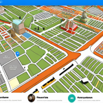 **Prompt:** A vibrant digital town hall interface, showcasing residents actively engaged in submitting ideas and providing location-specific feedback via an interactive map. The scene emphasizes collaboration and community empowerment, with data visualizations illuminating sentiment analysis on proposed city improvements. The overall atmosphere is bright, modern, and inclusive.