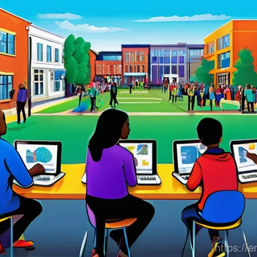 시민참여 플랫폼의 문화적 접근 방법 - **"Beyond the Ballot Box: Hybrid Community Engagement"**
    A vibrant, dynamic illustration depicti...