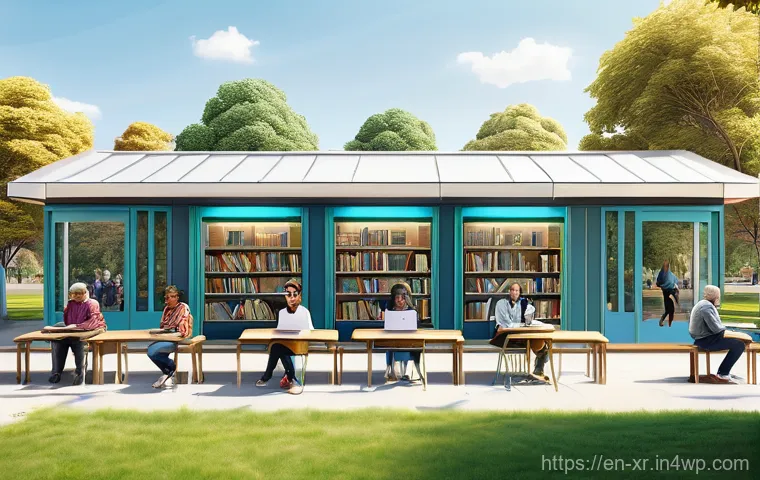 시민참여 플랫폼을 통한 커뮤니티 혁신 - **Prompt:** A vibrant, sun-drenched community garden flourishing in what was once a neglected urban ...