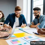 Home 20 시민참여 플랫폼 구축을 위한 프로젝트 관리 방법 - A modern, bright coworking space with a diverse, cross-functional team of professionals collaboratin...