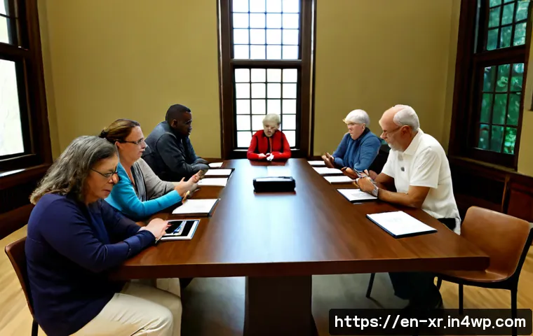 Home 17 시민참여 플랫폼을 통한 지역 문제 해결 기법 - Photorealistic community problem-solving workshop in a bright American public library meeting room, ...